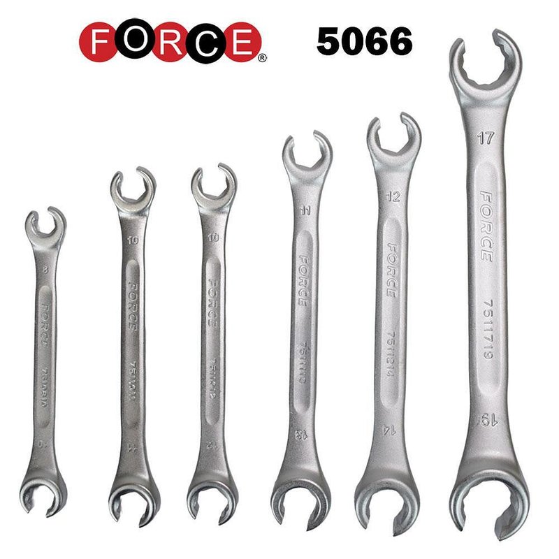 Комплект 6 броя ключове рязана звезда 8-19 мм, FORCE 5066