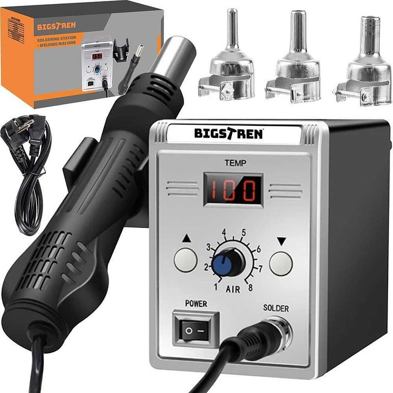 shoya GFC2点セット Станция за запояване с горещ въздух 100-450°C, 120L/min. 700W