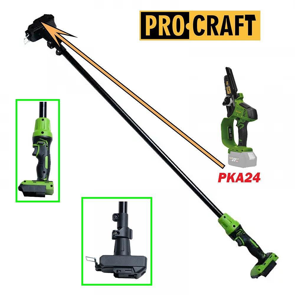 Телескопичен удължител за мини резачка PROCRAFT PKA24, 85-115 см