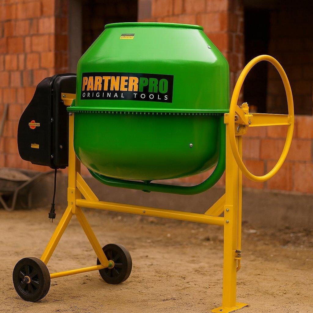 Бетонобъркачка 230л, 1200W, PARTNERPro BPO-230L, чугунен венец