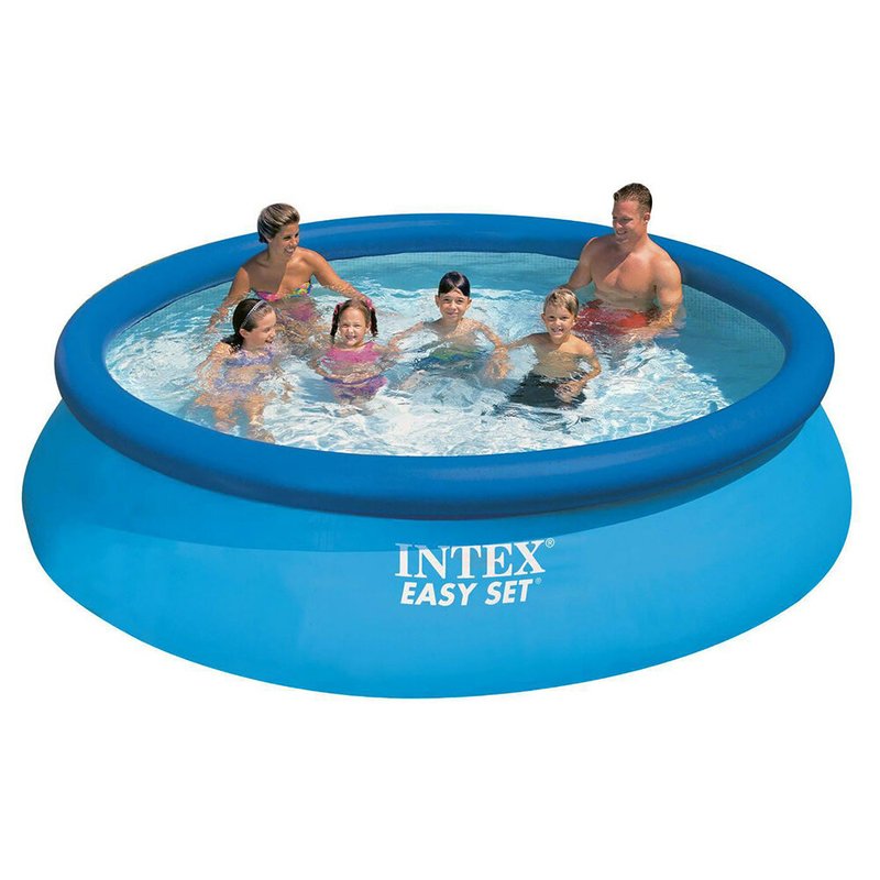 Басейн с надуваем ринг, 396x84см, INTEX 28142 Easy Set, с филтърна помпа